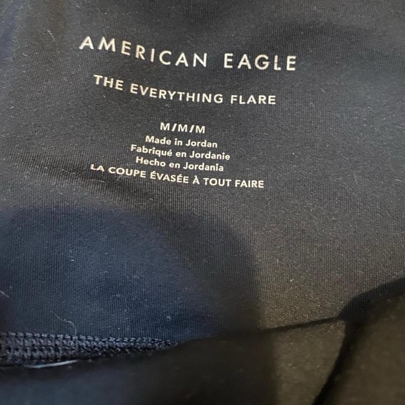 American Eagle Outfitters Black High Waisted Flare Leggings - Picture 3 of 3